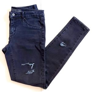 Distressed denim Legging